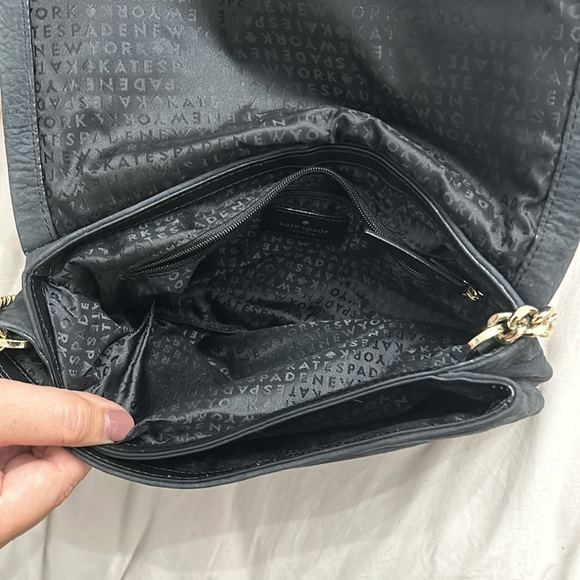 kate spade suede black shoulder bag 100% cow leather - Picture 3 of 6